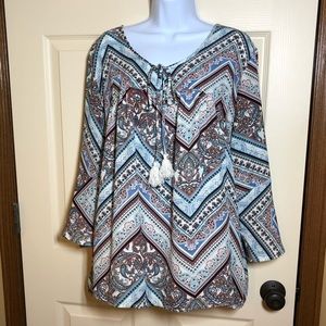 Eyeshadow Boho Top 2X EUC